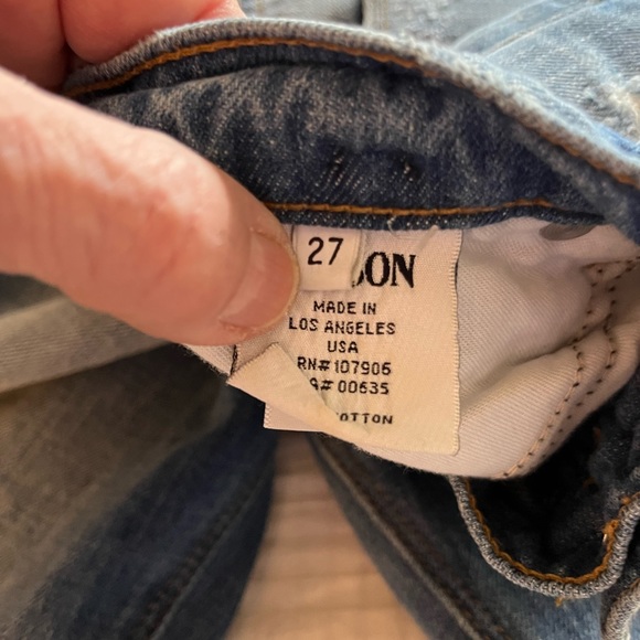 Hudson Leigh Boyfriend Distressed Ankle Length Denim Jeans Sz 27 - Picture 11 of 12